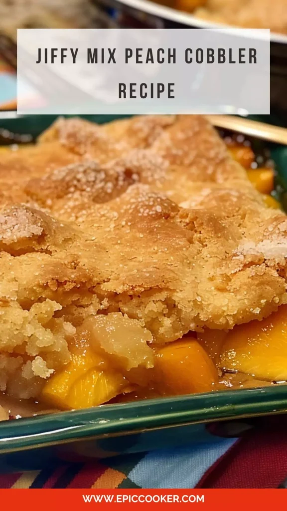 jiffy mix peach cobbler recipe