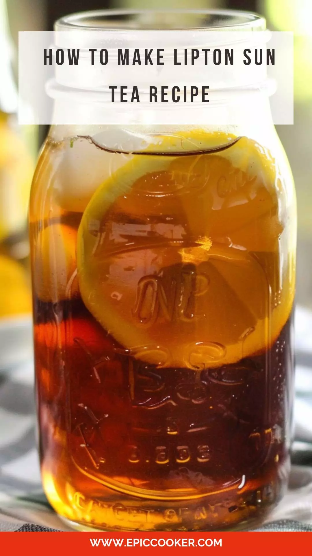 how to make lipton sun tea recipe