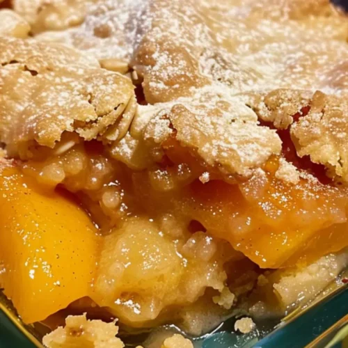 jiffy mix peach cobbler