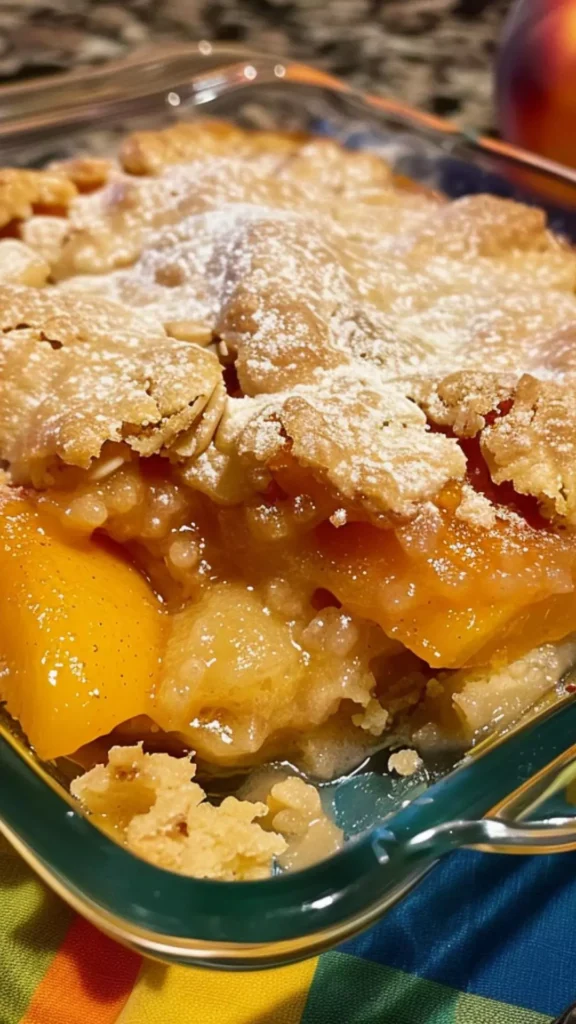 jiffy mix peach cobbler  