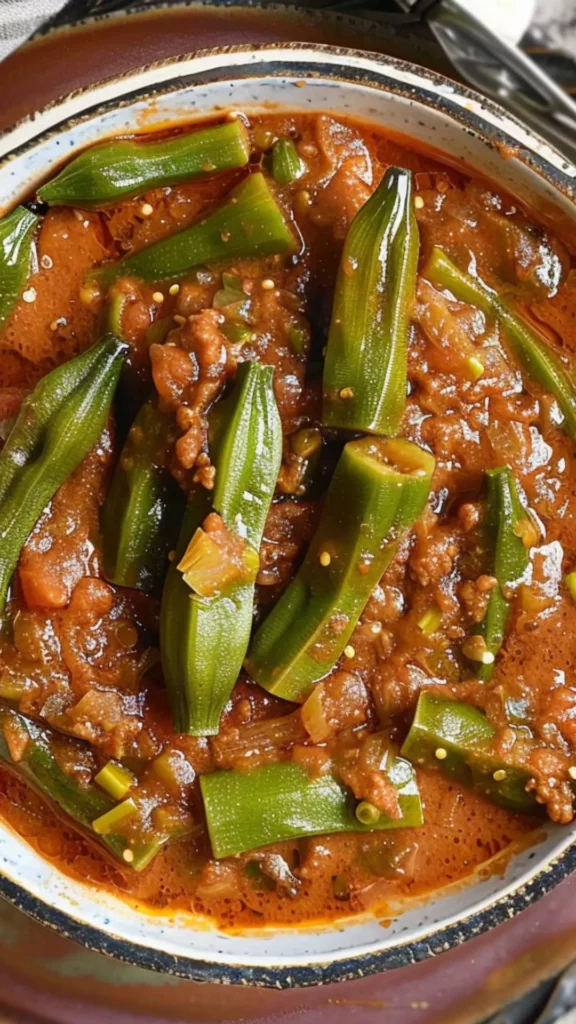 persian okra stew  