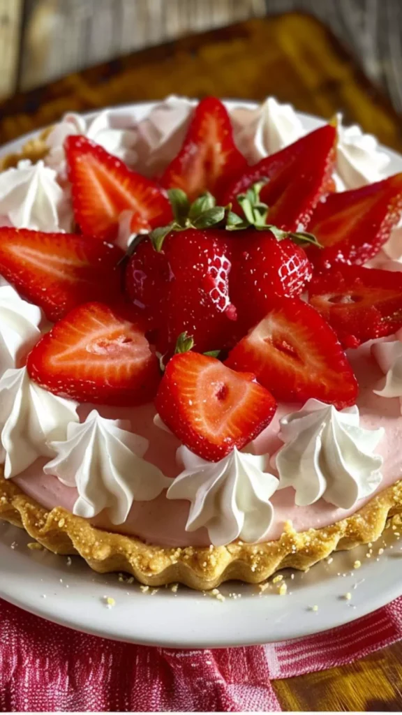 strawberry dream whip pie  