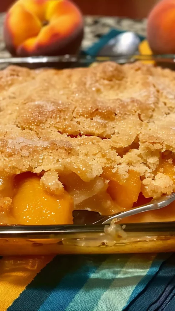 jiffy mix peach cobbler  