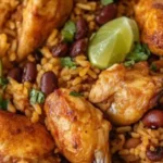 Best Dominican rice and beans with chicken