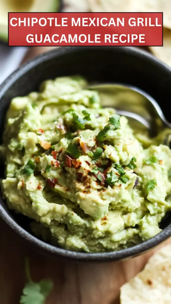 Best Chipotle Mexican Grill Guacamole Recipe
