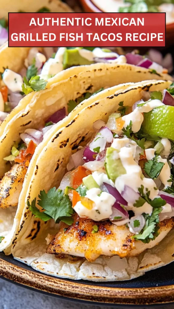 Best Authentic Mexican Grilled Fish Tacos Recipe
