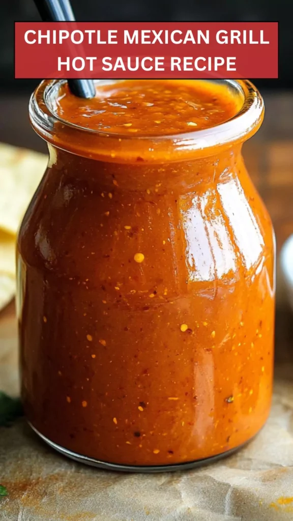 Best Chipotle Mexican Grill Hot Sauce Recipe
