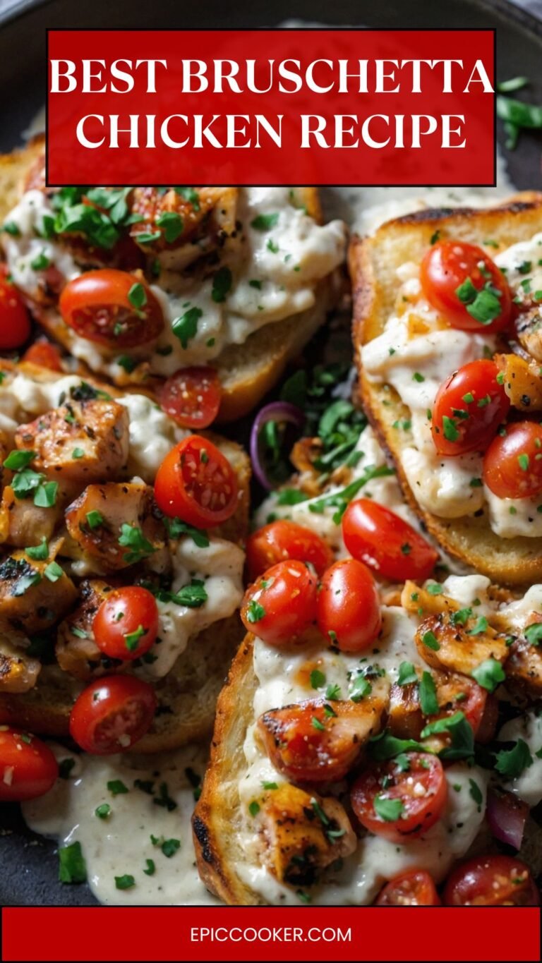 Best Bruschetta Chicken Recipe - Epic Cooker