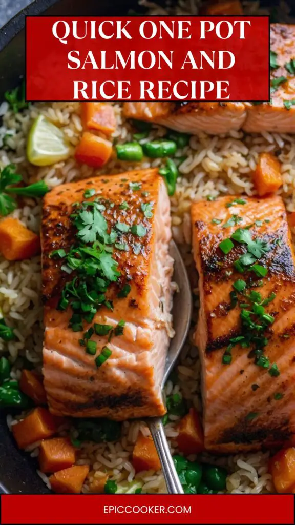 Quick One Pot Salmon And Rice Recipe Quick One Pot Salmon And Rice Recipe