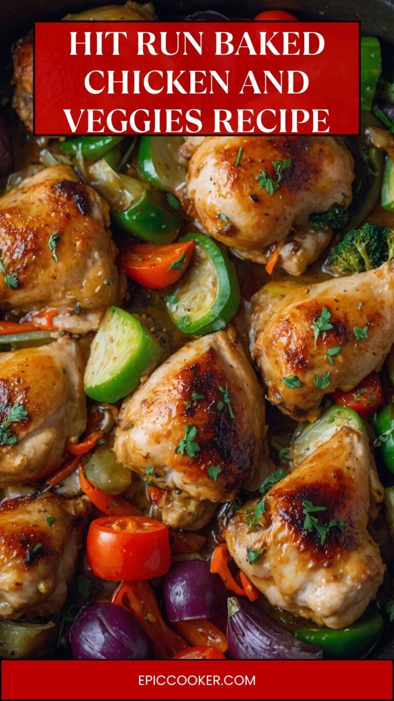 Hit Run Baked Chicken And Veggies Recipe - Epic Cooker