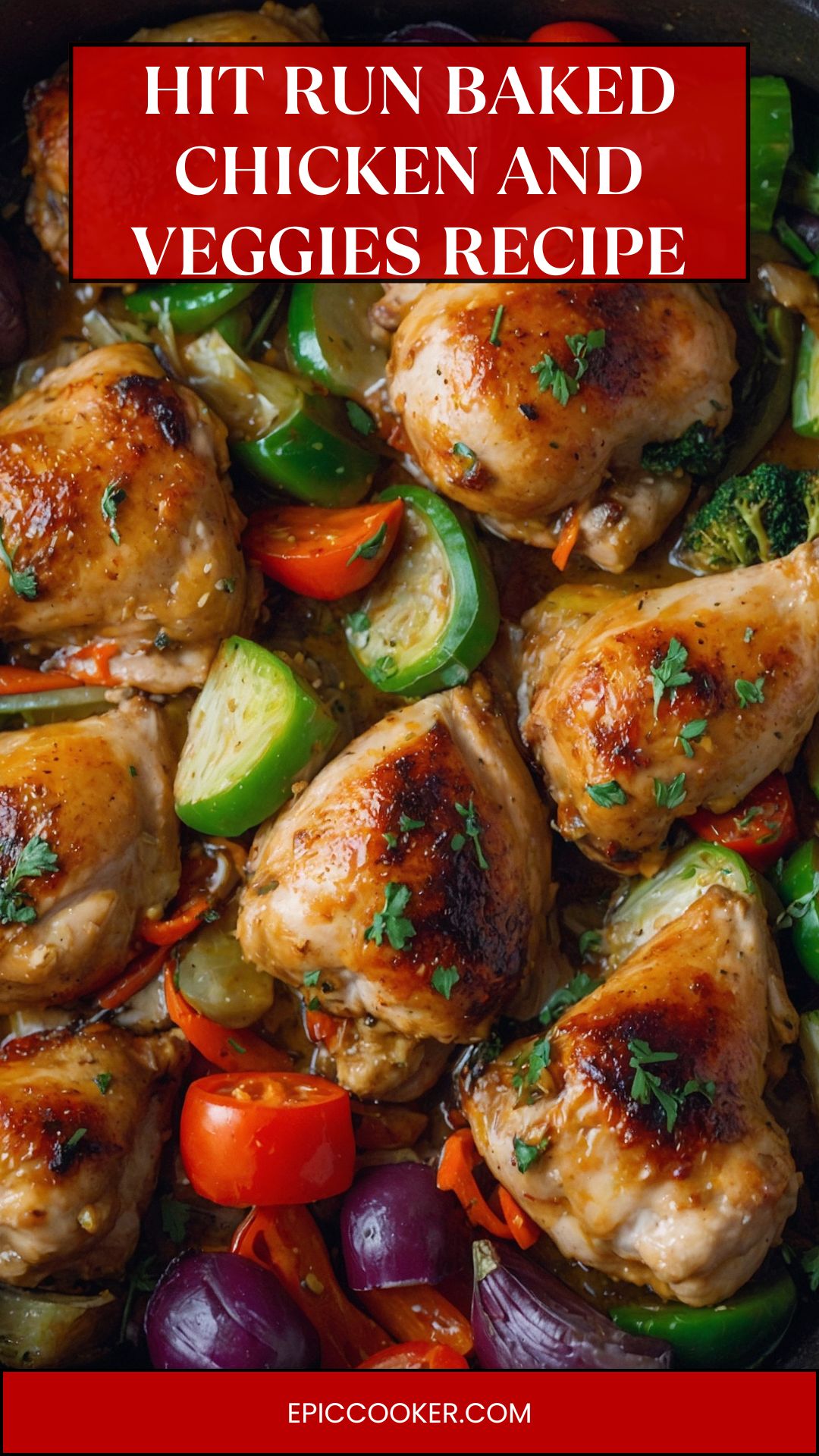 hit run baked chicken and veggies recipe