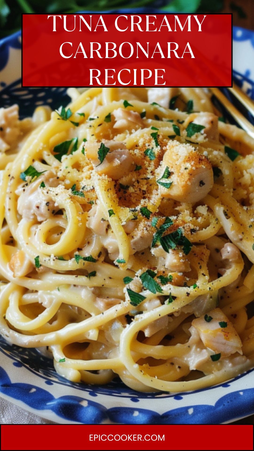 tuna creamy carbonara recipe