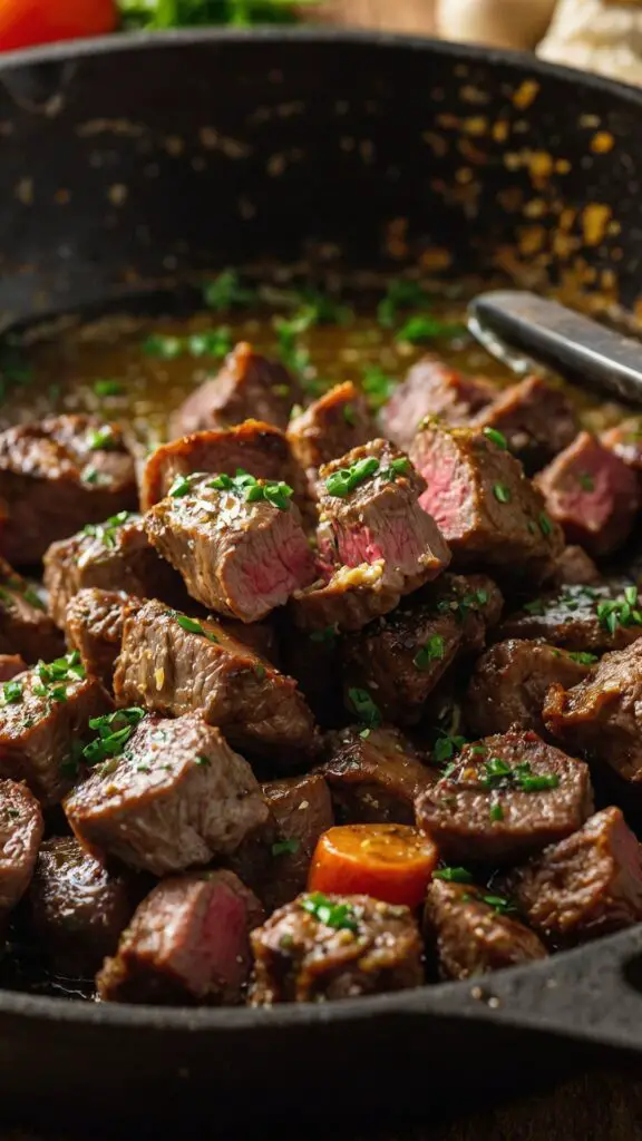 How to make Garlic Butter Steak Bites Recipe