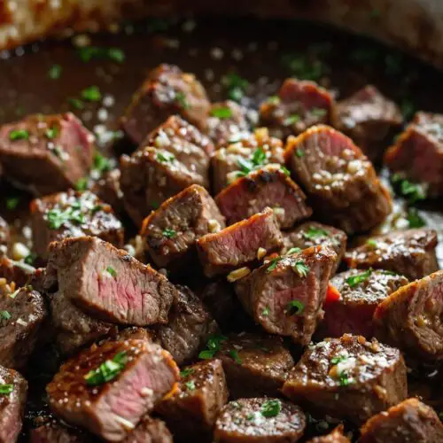 Garlic Butter Steak Bites copycat Recipe