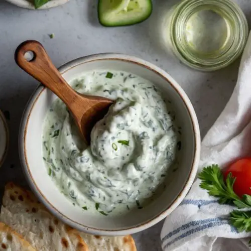 My Best Homemade Tzatziki Sauce copycat Recipe