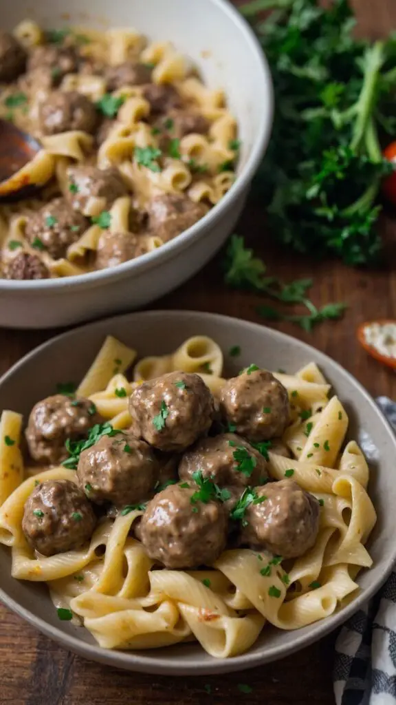 How to make Swedish Meatball Pasta How to make Swedish Meatball Pasta