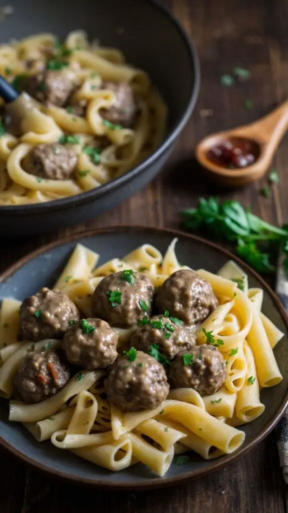 Swedish Meatball Pasta copycat recipe Swedish Meatball Pasta copycat recipe