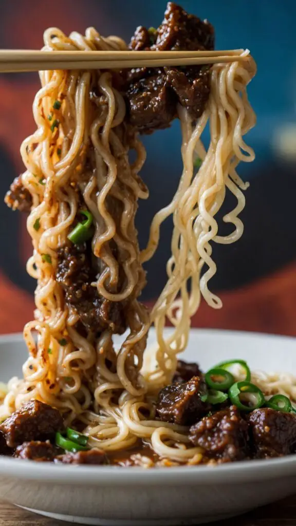 mongolian beef ramen noodles copycat recipe