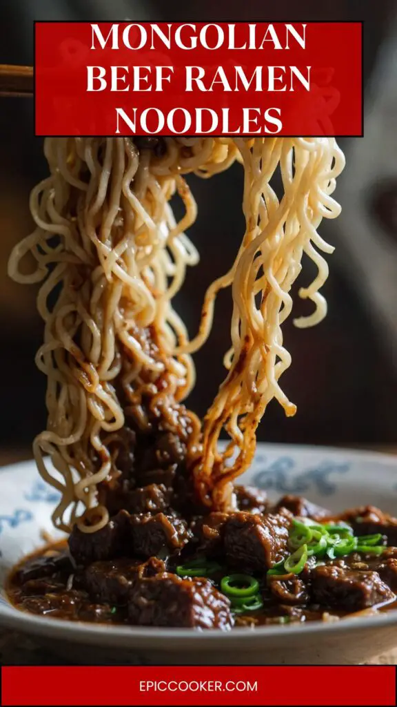 mongolian beef ramen noodles